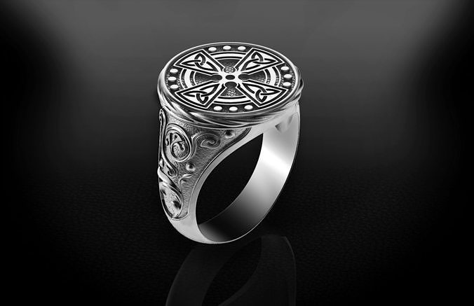 Men Celtic Ring 2 - 3D print model 3D print model