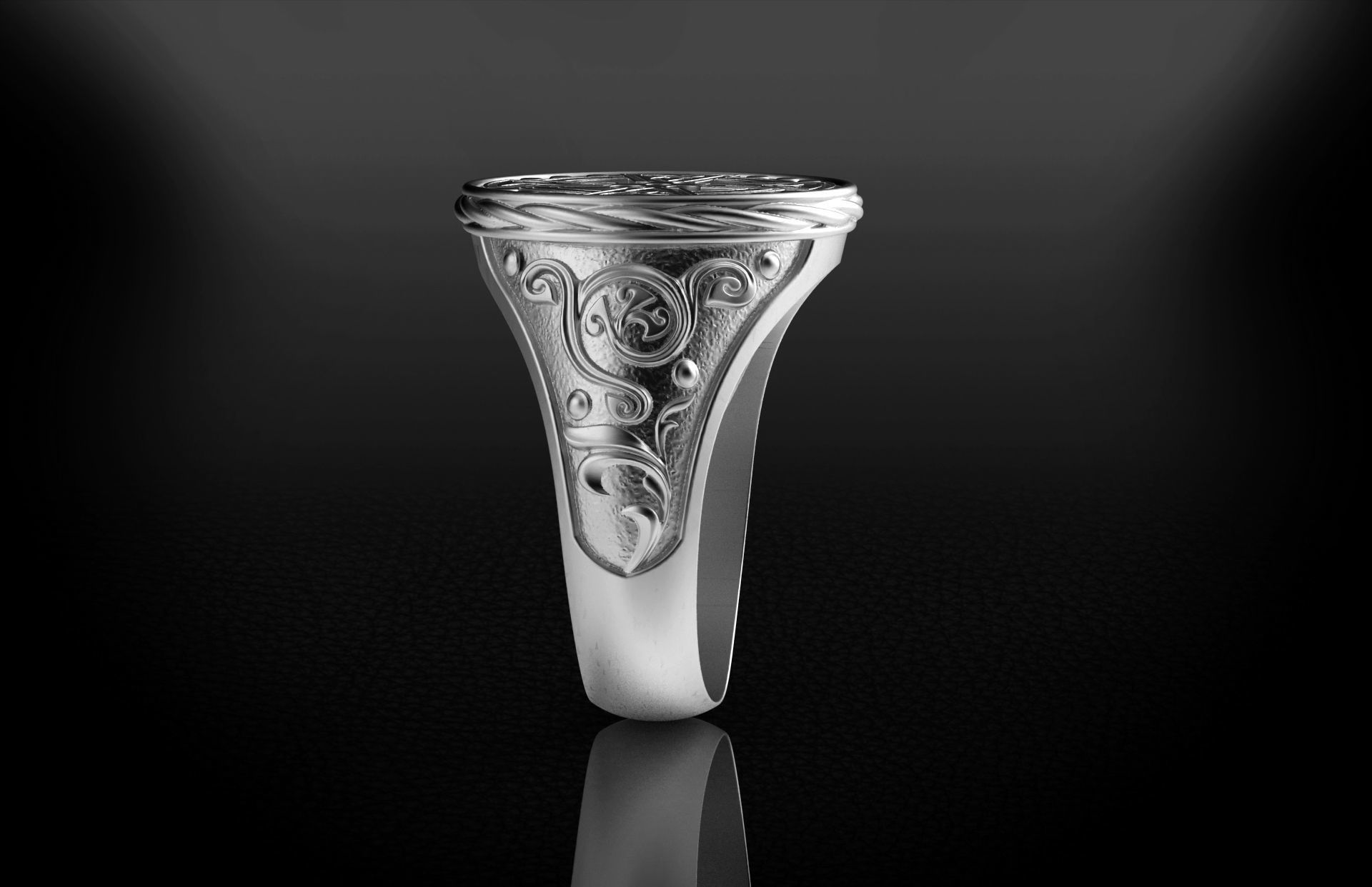 Men Celtic Ring 2 - 3D print model 3D print model_7