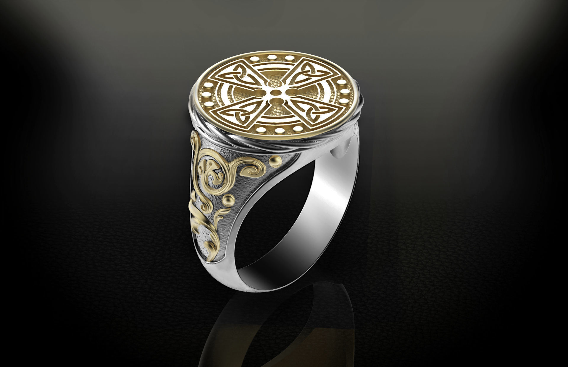 Men Celtic Ring 2 - 3D print model 3D print model_3