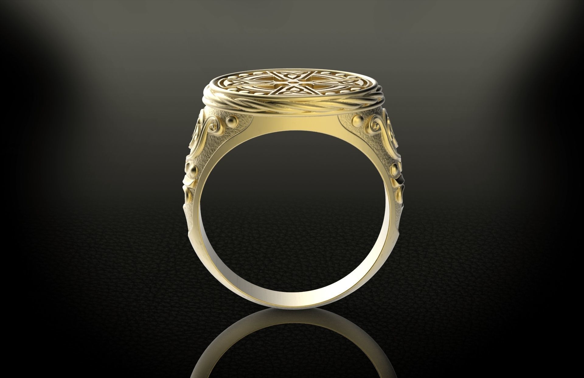 Men Celtic Ring 2 - 3D print model 3D print model_10