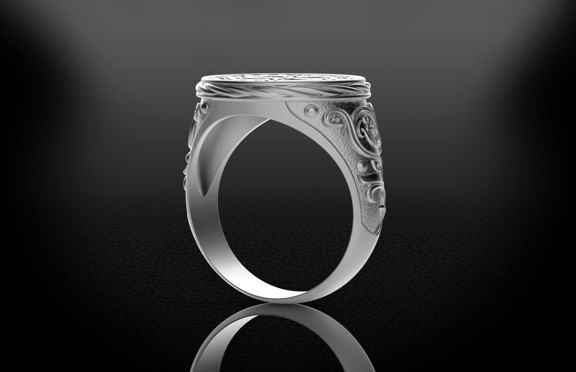 Men Celtic Ring 2 - 3D print model 3D print model_12