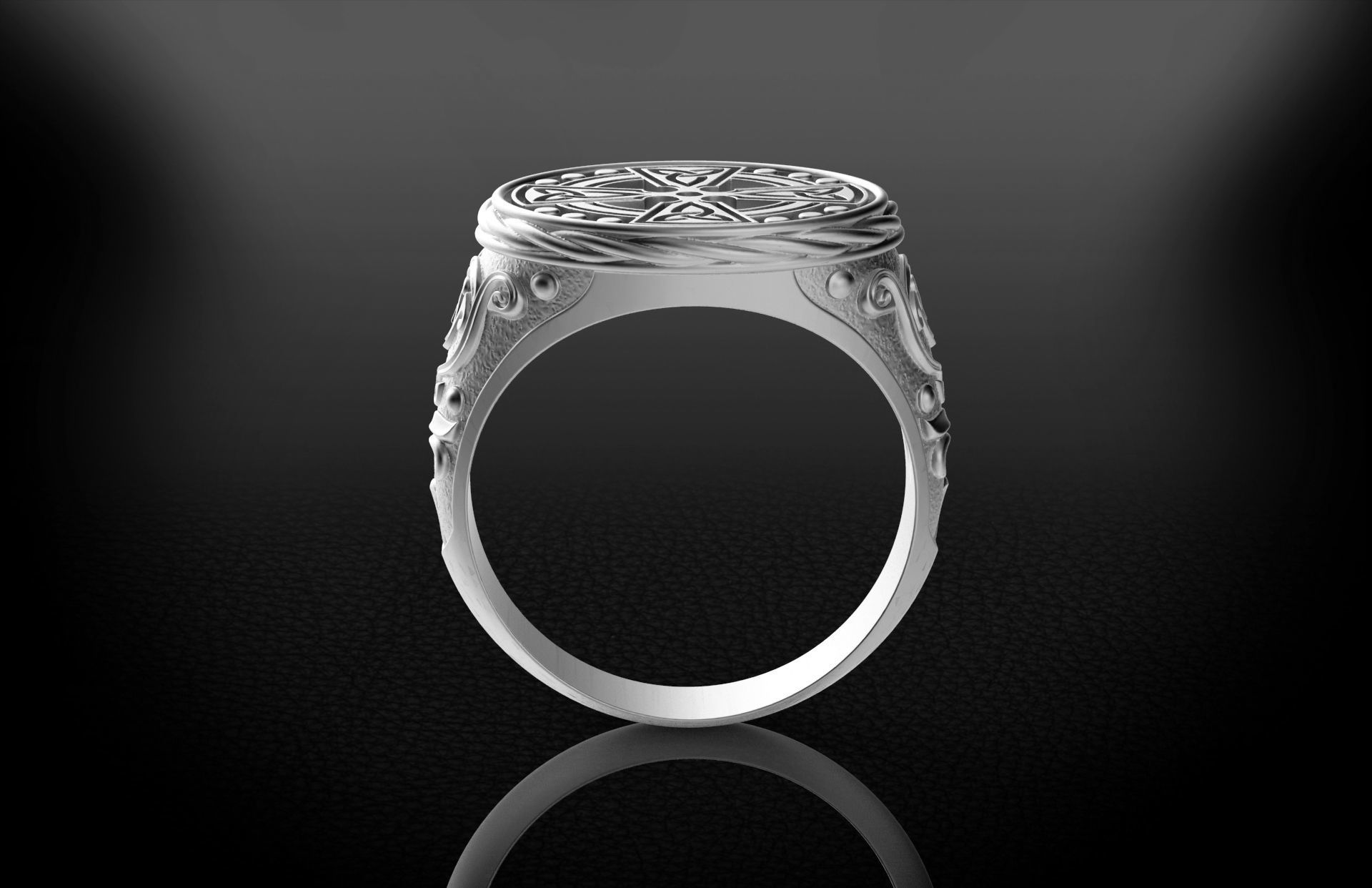 Men Celtic Ring 2 - 3D print model 3D print model_9