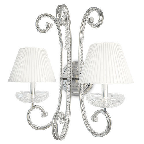 Baroque crystal Wall Lamp 3D model