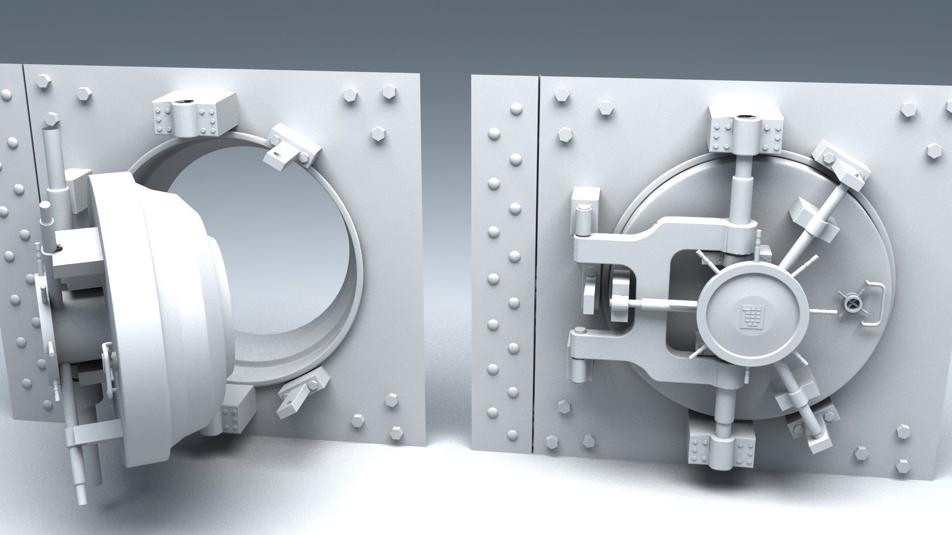 strongbox bank 3D model_2