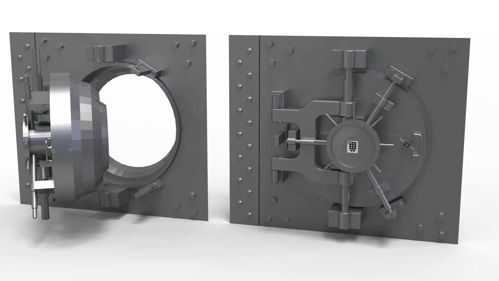 strongbox bank 3D model_0