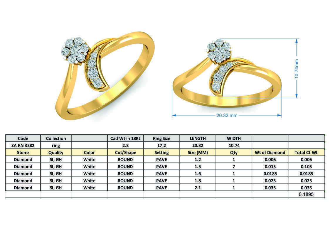 Women light weight ring 3dm stl render detail  3D print model_3