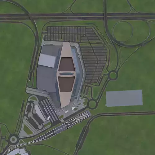 Urban Area 10  Low-poly 3D model