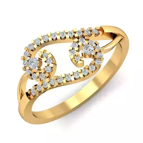 Women light weight ring 3dm stl render detail 