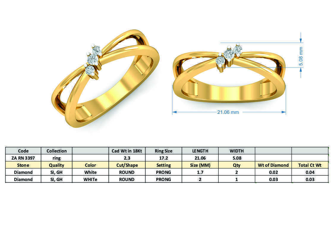 Women light weight ring 3dm stl render detail  3D print model_3