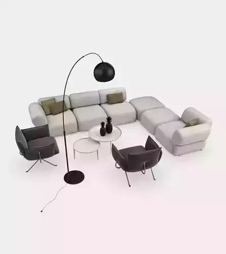Living room couch set