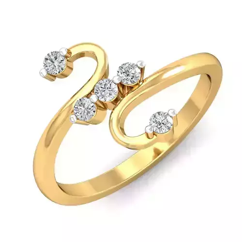 Women light weight ring 3dm stl render detail 