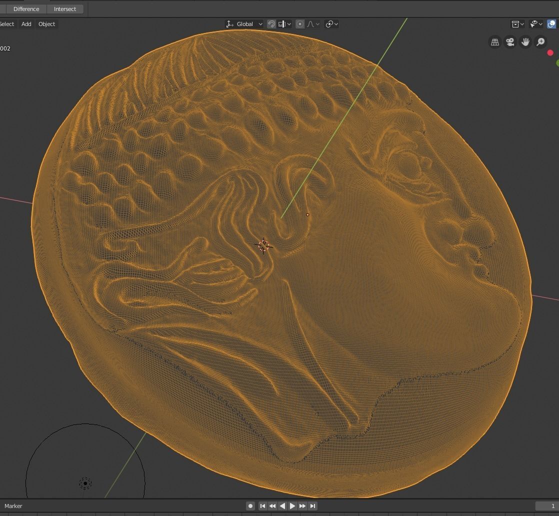 Celtic coin 2 3D print model_6