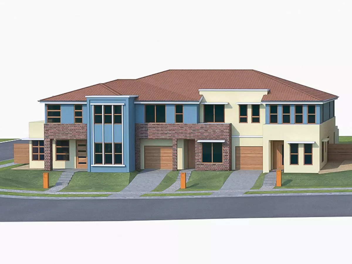 Townhouse 06 Low-poly 3D model