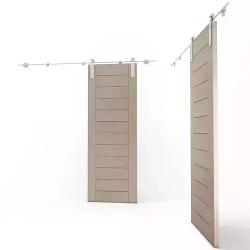 Wooden Sliding Door Solo 3D model