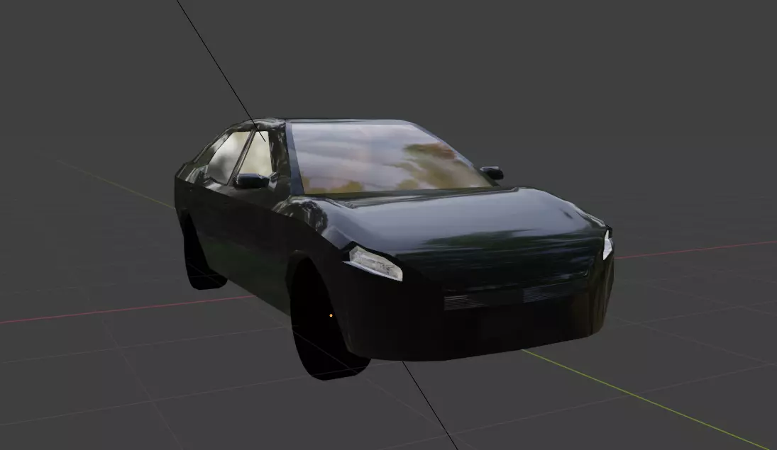 Game-ready sport car Free low-poly 3D model