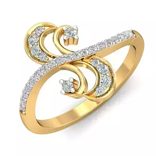 Women light weight ring 3dm stl render detail 