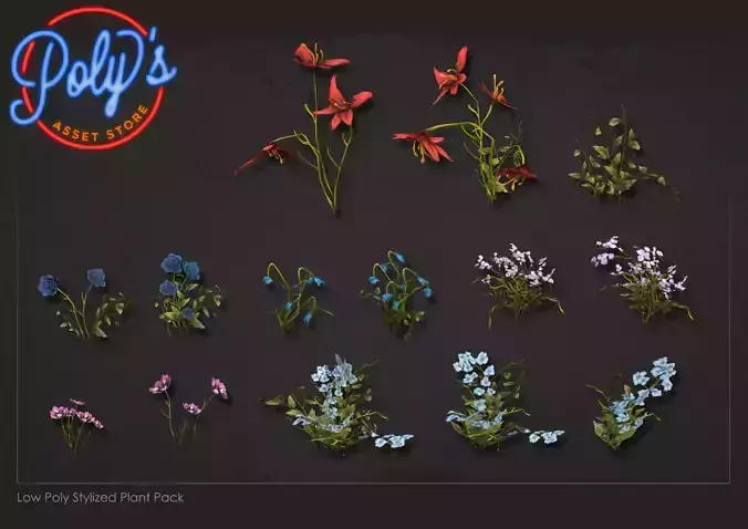 Stylized Foliage Plant Pack