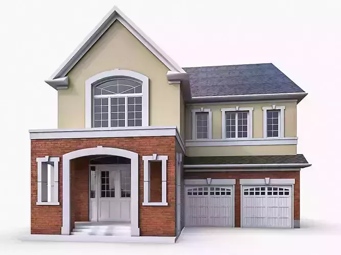 Cottage House 05 Low-poly 3D model