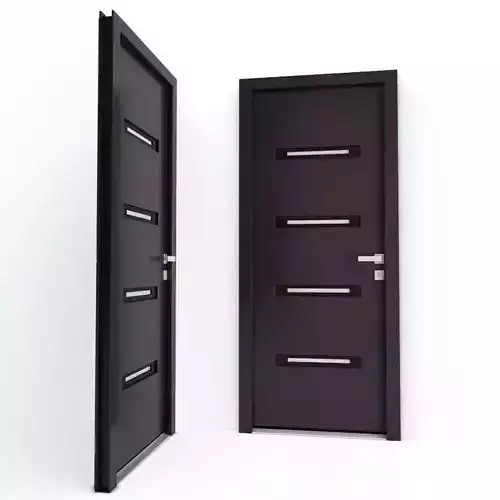 Door Camaret and Doorknob 3D model