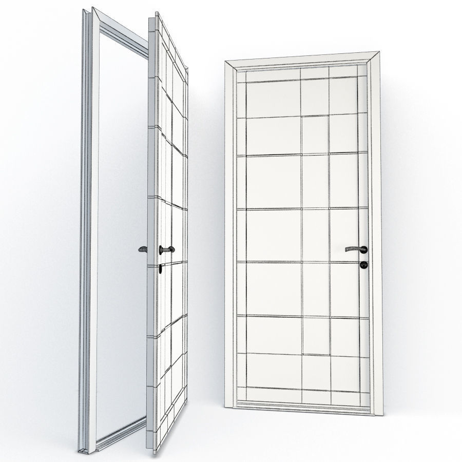 Door Hygie and Doorknob 3D model_1