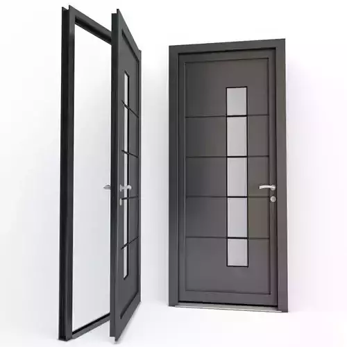 Door Hygie and Doorknob 3D model