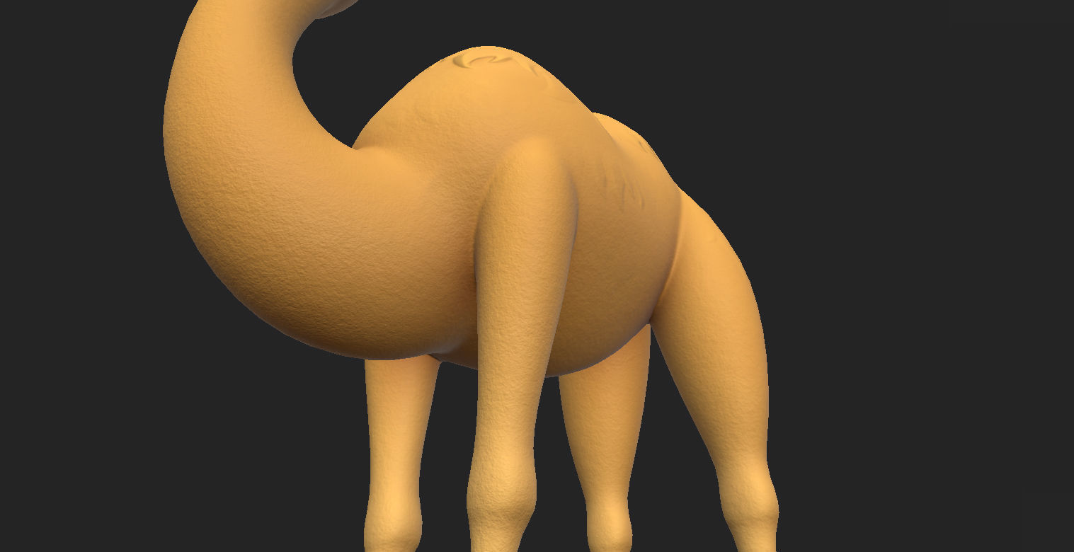 Camel Character 3D model_16