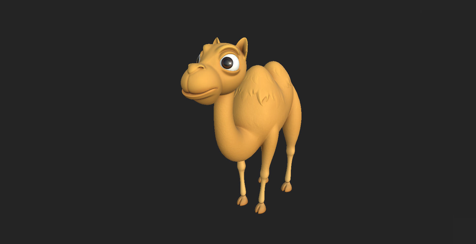 Camel Character 3D model_5