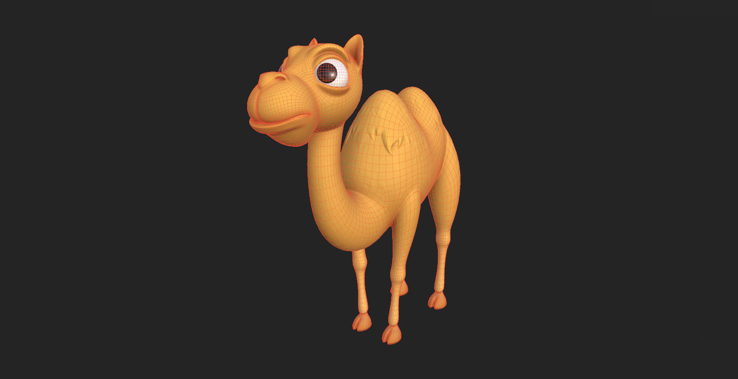 Camel Character 3D model_23