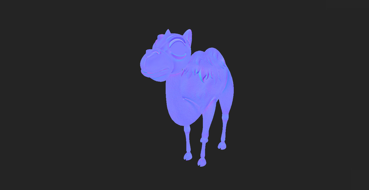 Camel Character 3D model_7