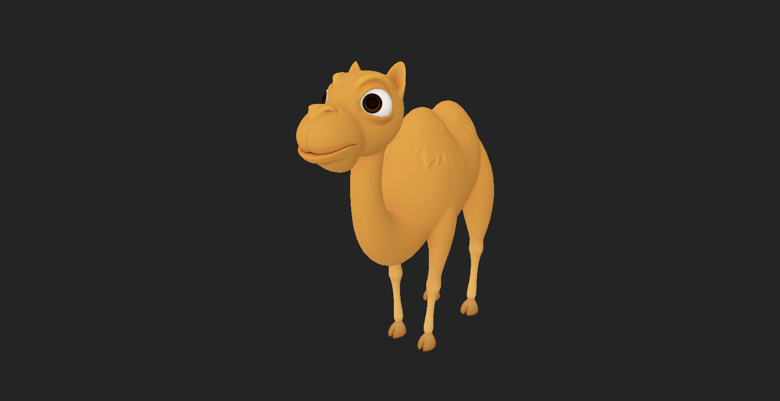 Camel Character 3D model_6