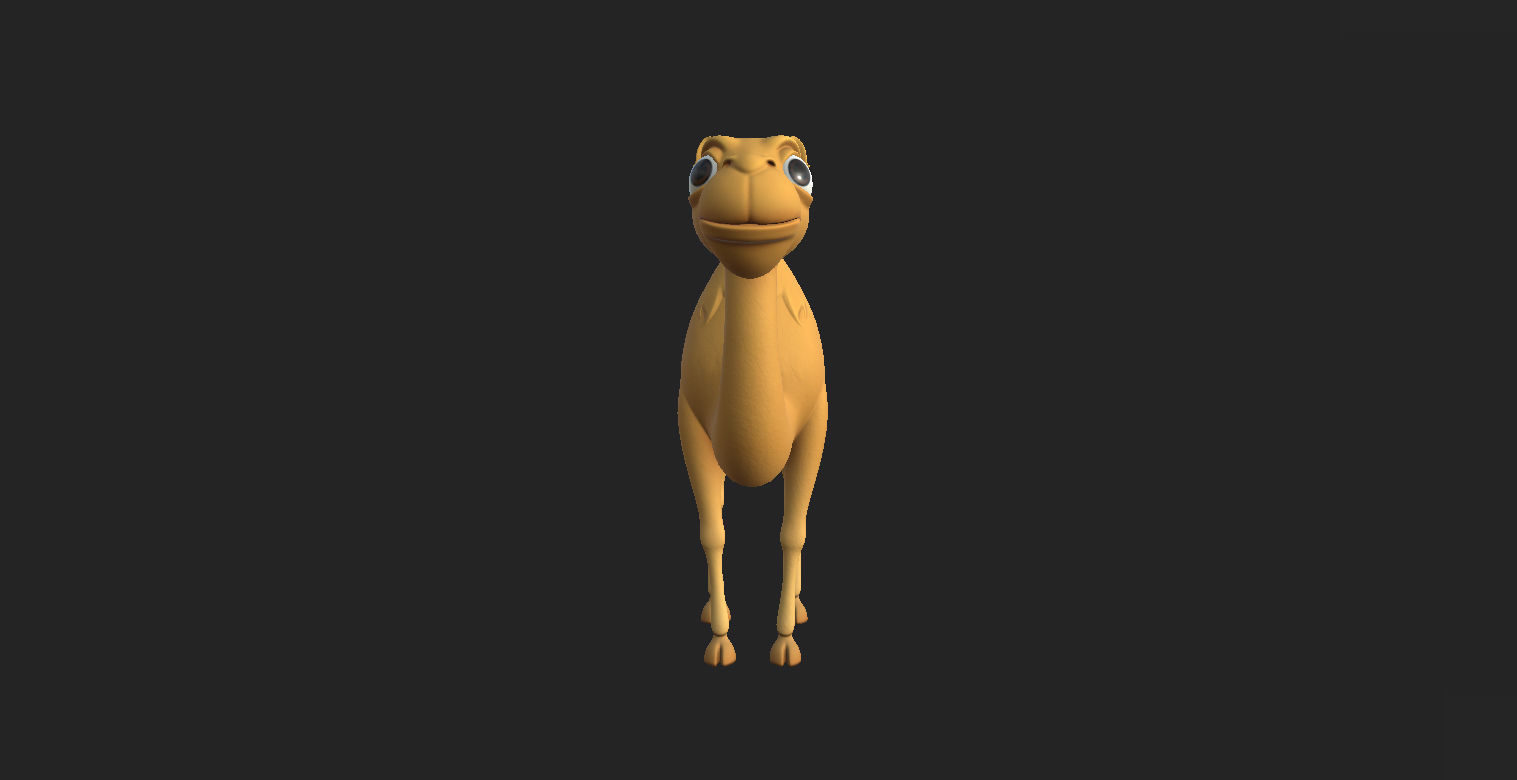 Camel Character 3D model_9