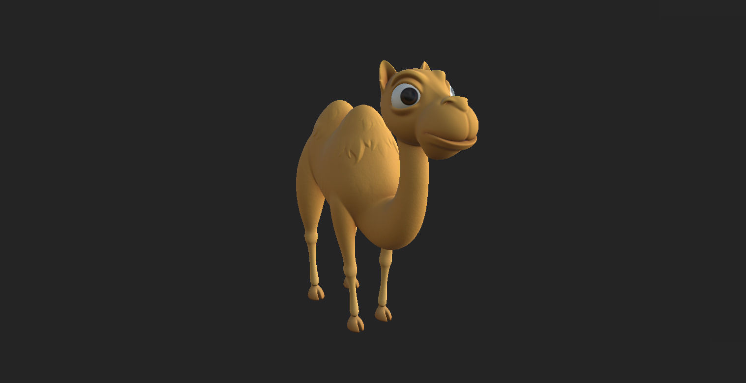Camel Character 3D model_10