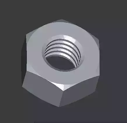 hexagon nut 3D print model
