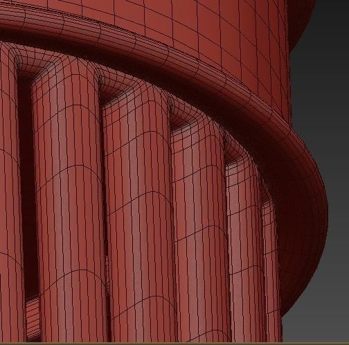 Five Cays 1 Light Pendant in Gold Leaf 3D model_7