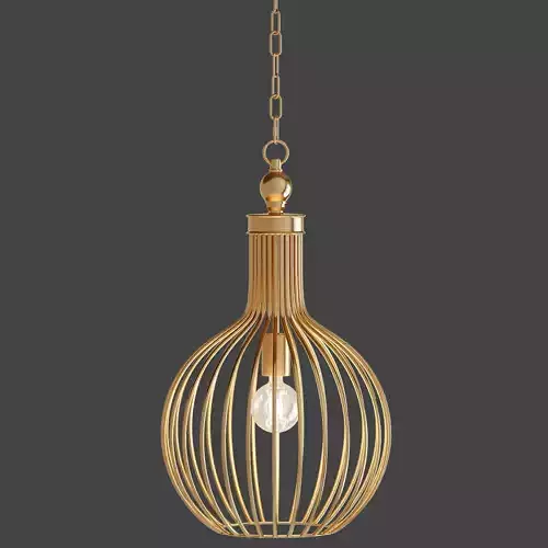 Five Cays 1 Light Pendant in Gold Leaf