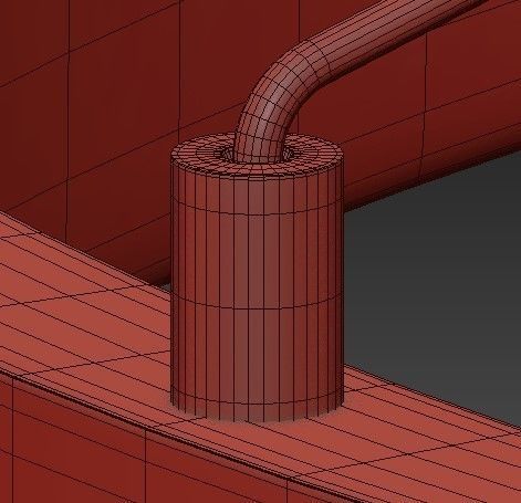 Keplar 1 Light 24 in Gold Pendant 3D model_2