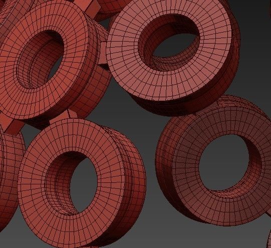 Glendale Collection 84 Watt Light Integrated LED Gold Chandelier 3D model_4