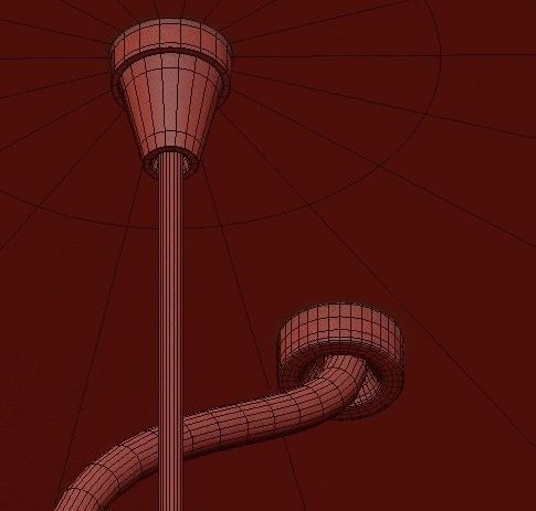 Glendale Collection 84 Watt Light Integrated LED Gold Chandelier 3D model_3