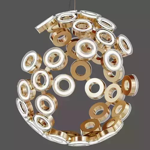 Glendale Collection 84 Watt Light Integrated LED Gold Chandelier