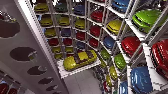 Car Park Models - Volkswagen Parking Lot Towers - Museum Concept