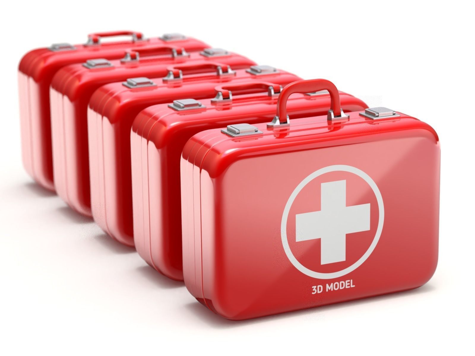 Firs Aid Kit Case 3D model_5