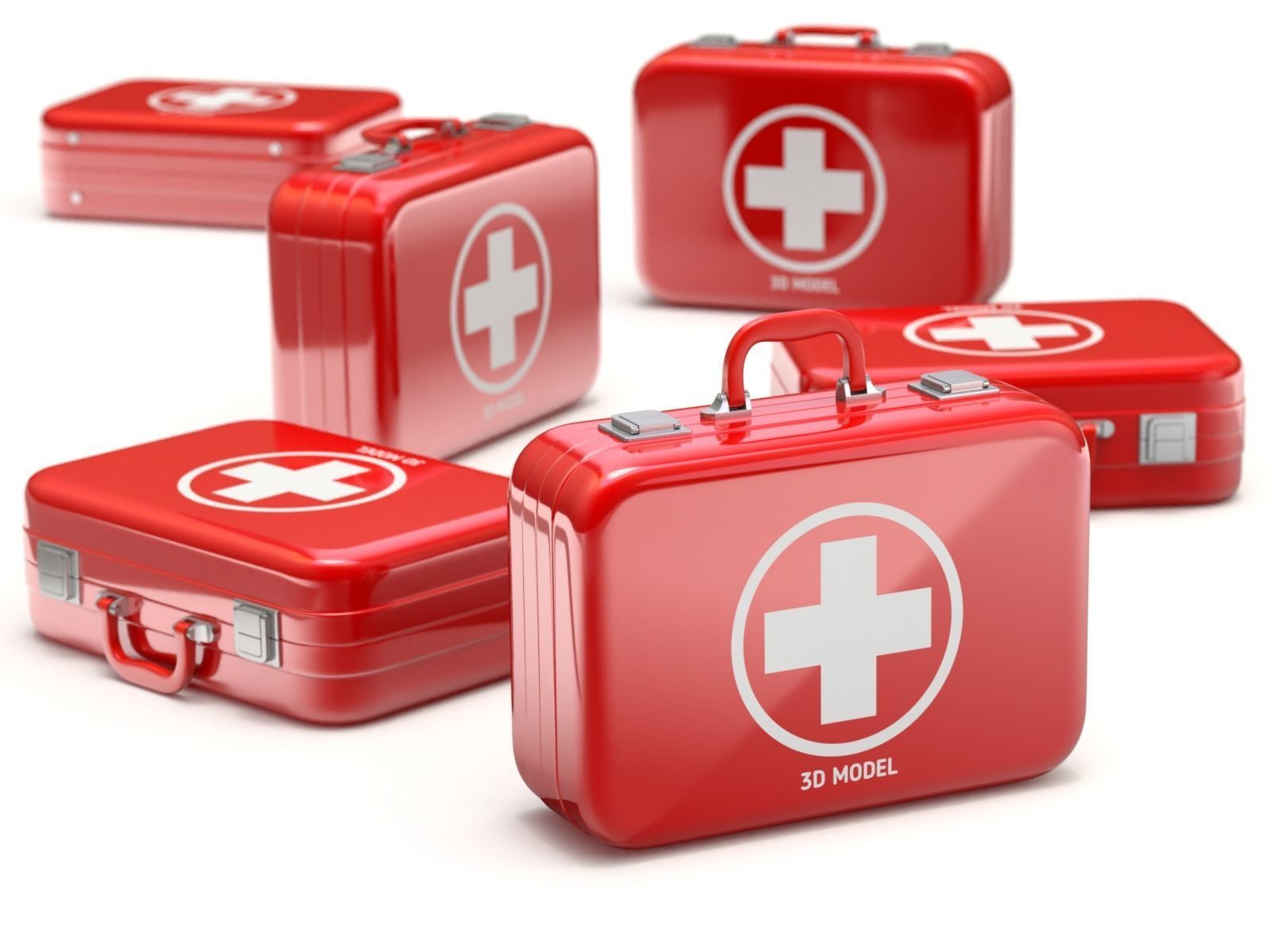 Firs Aid Kit Case 3D model_6
