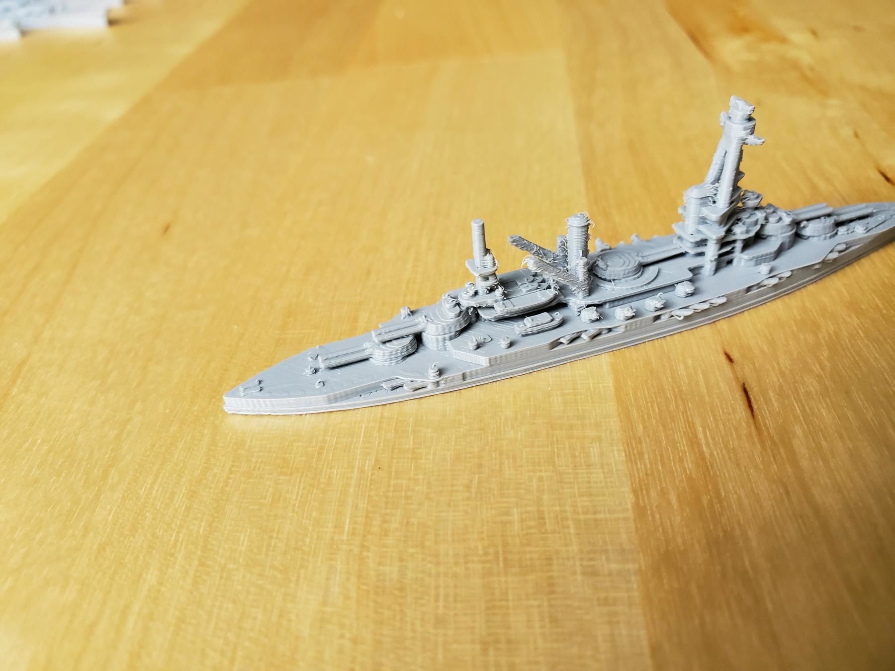 French Bretagne-Class Battleship 3D print model_5