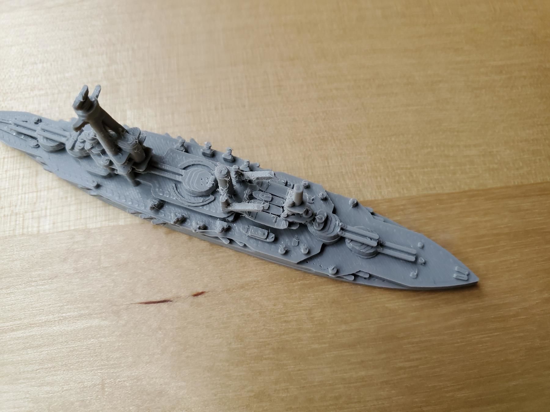 French Bretagne-Class Battleship 3D print model_13