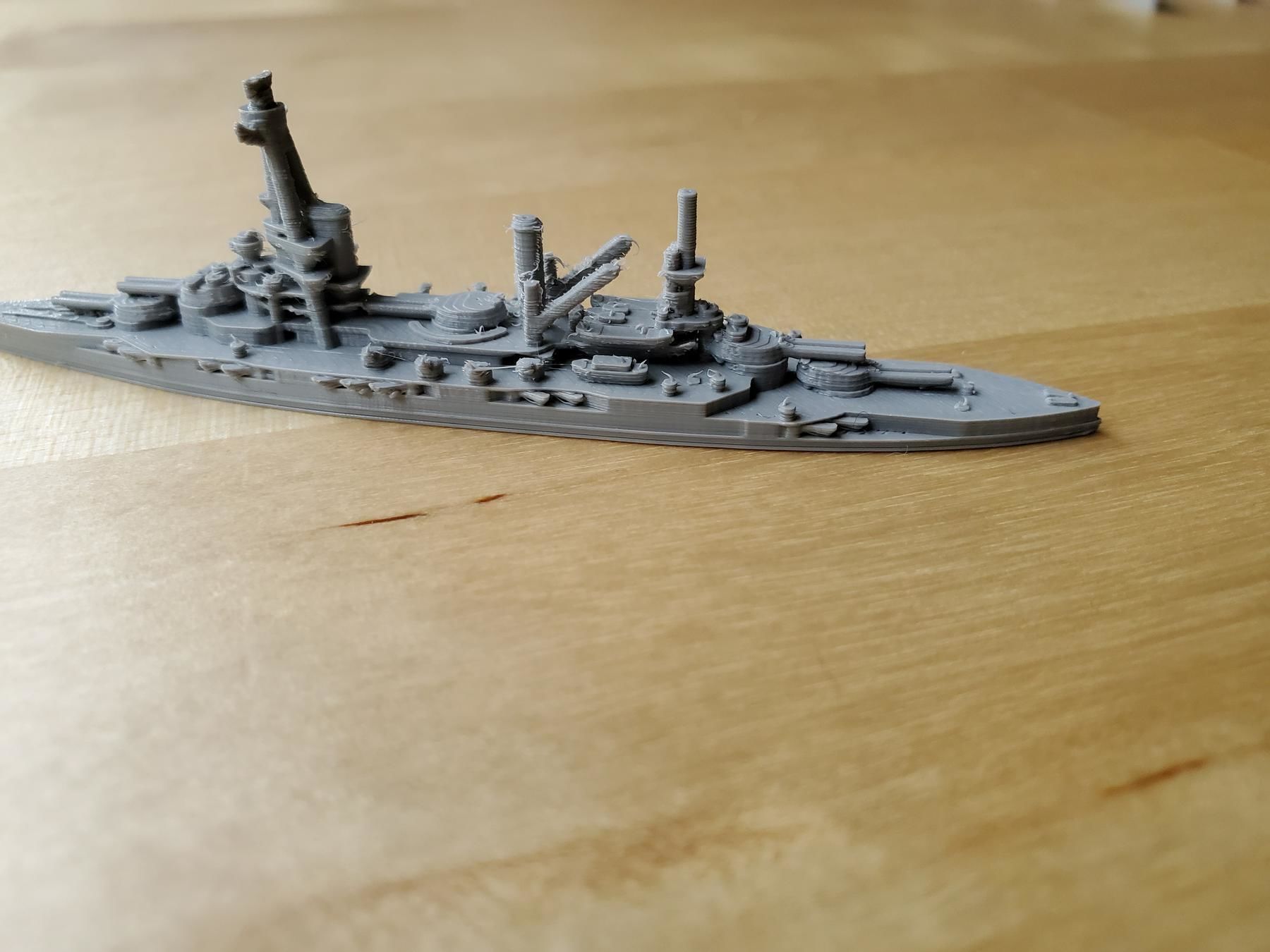 French Bretagne-Class Battleship 3D print model_12