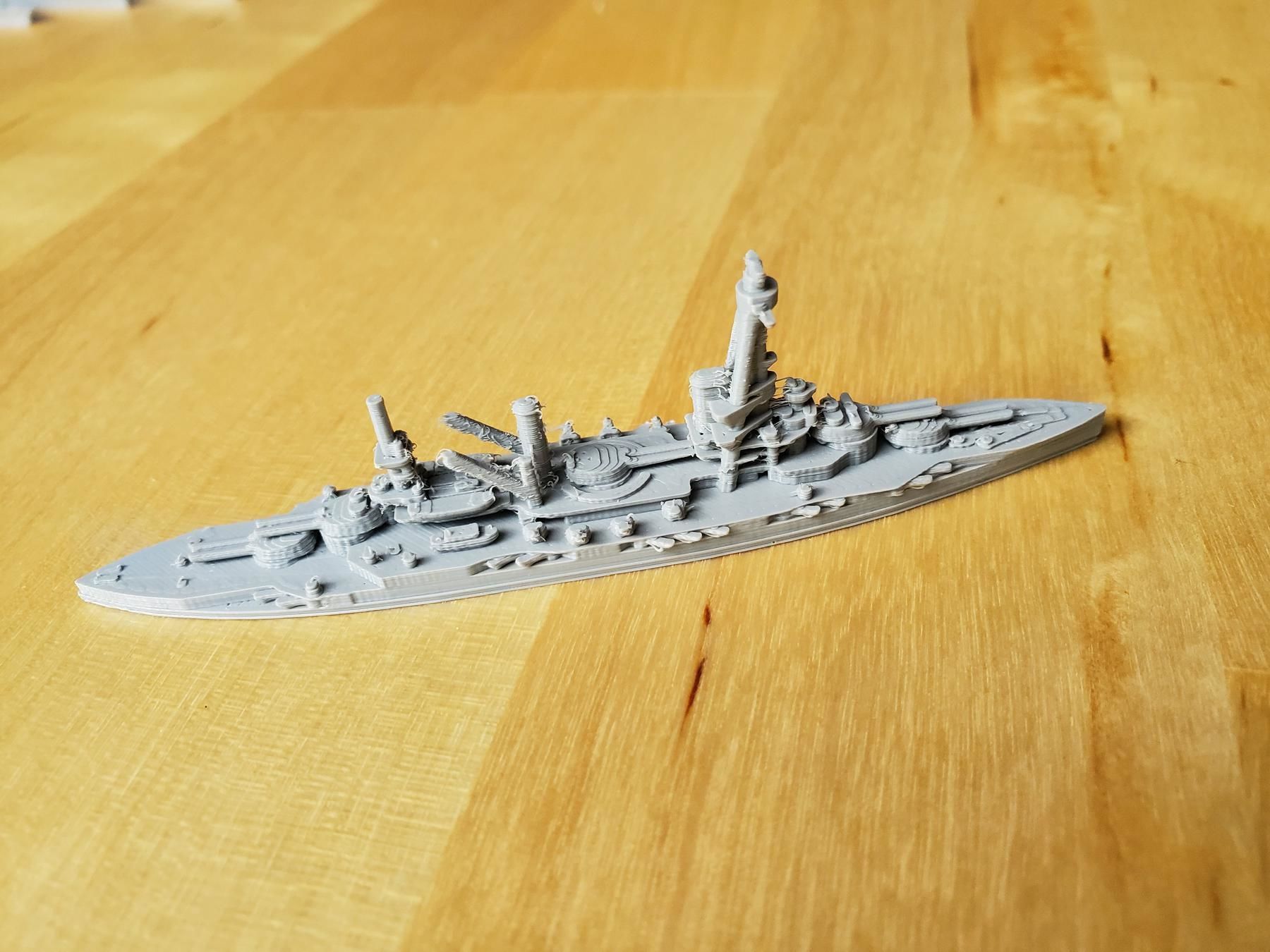 French Bretagne-Class Battleship 3D print model_6