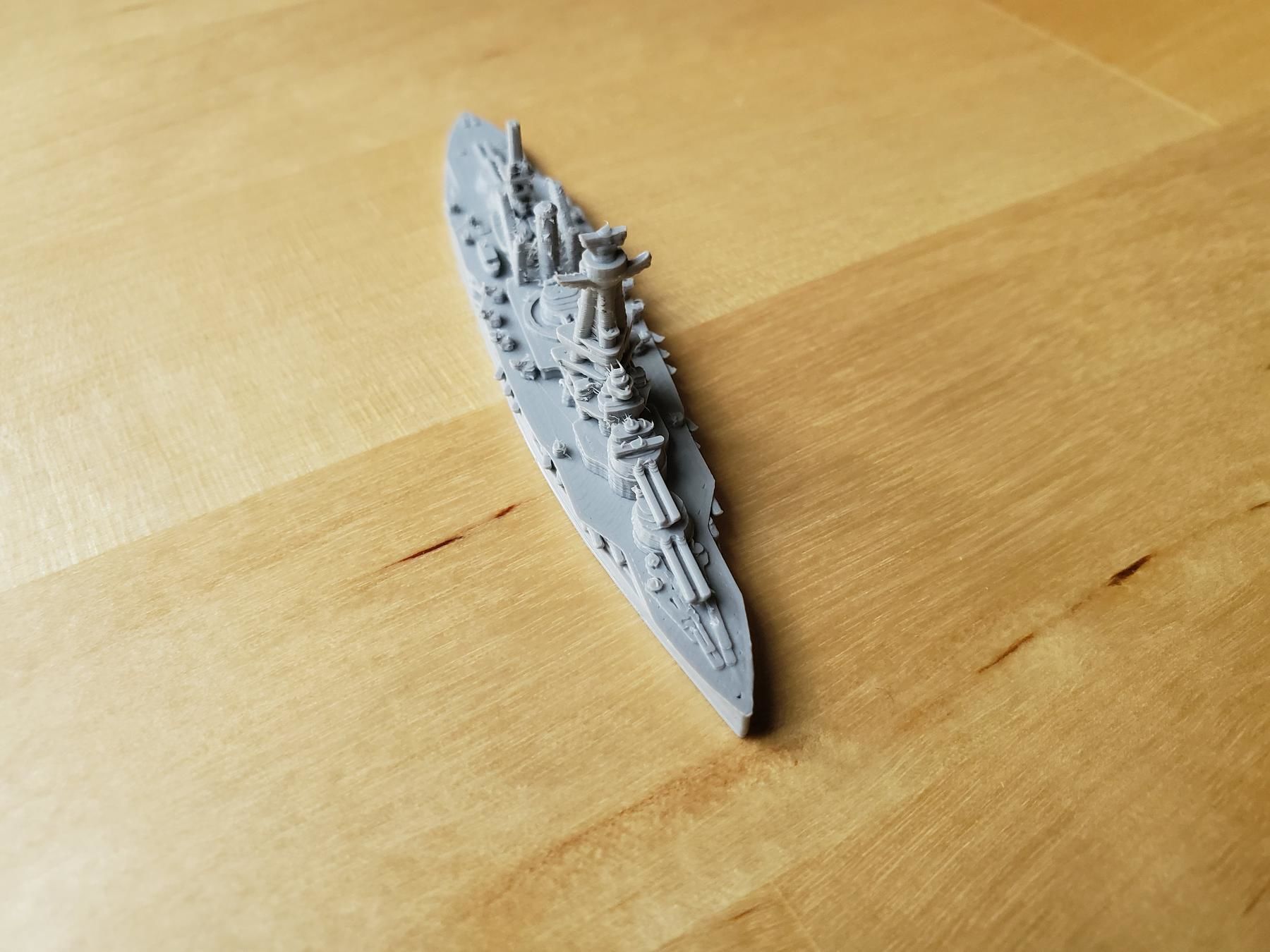 French Bretagne-Class Battleship 3D print model_9