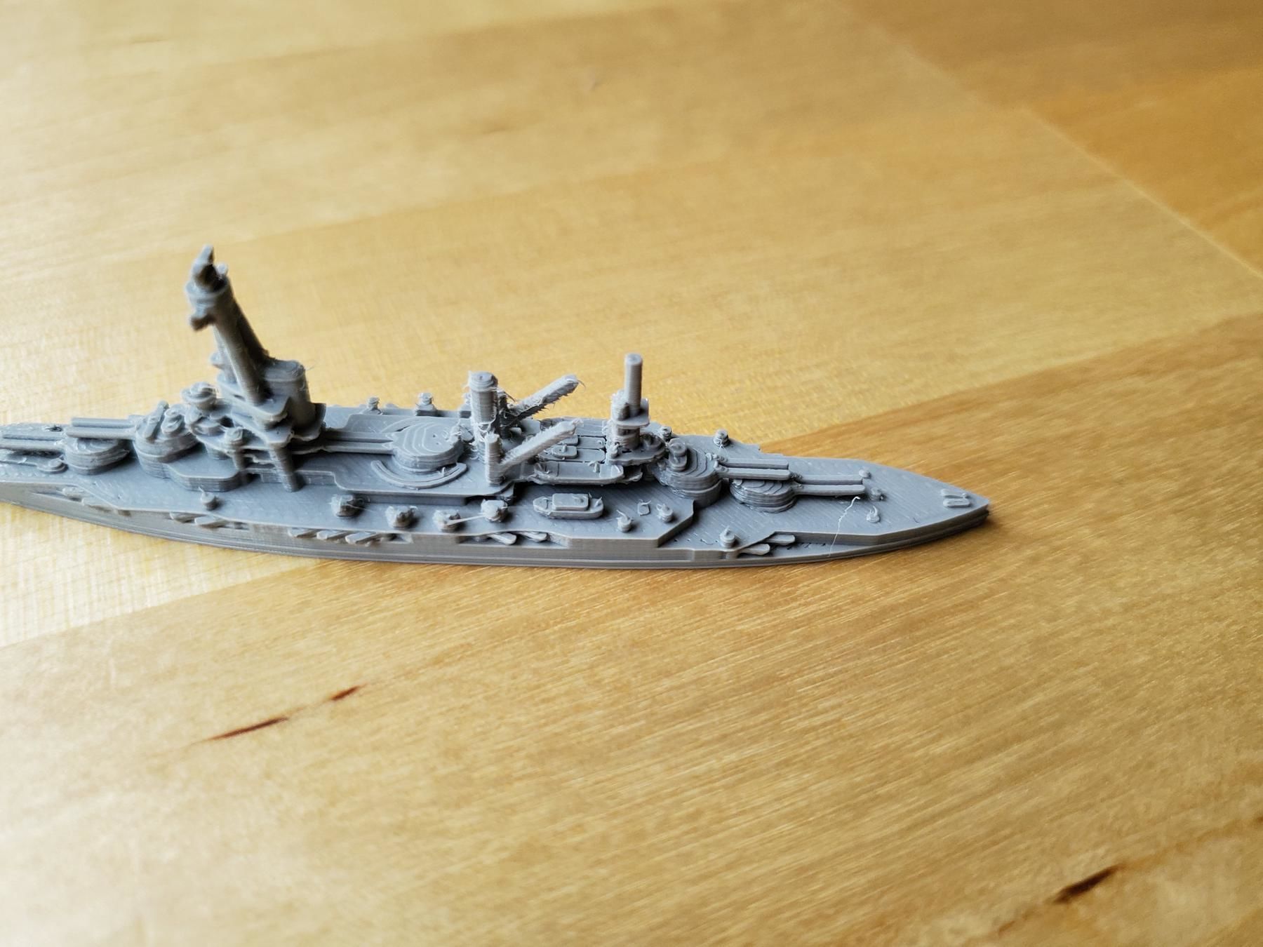 French Bretagne-Class Battleship 3D print model_8