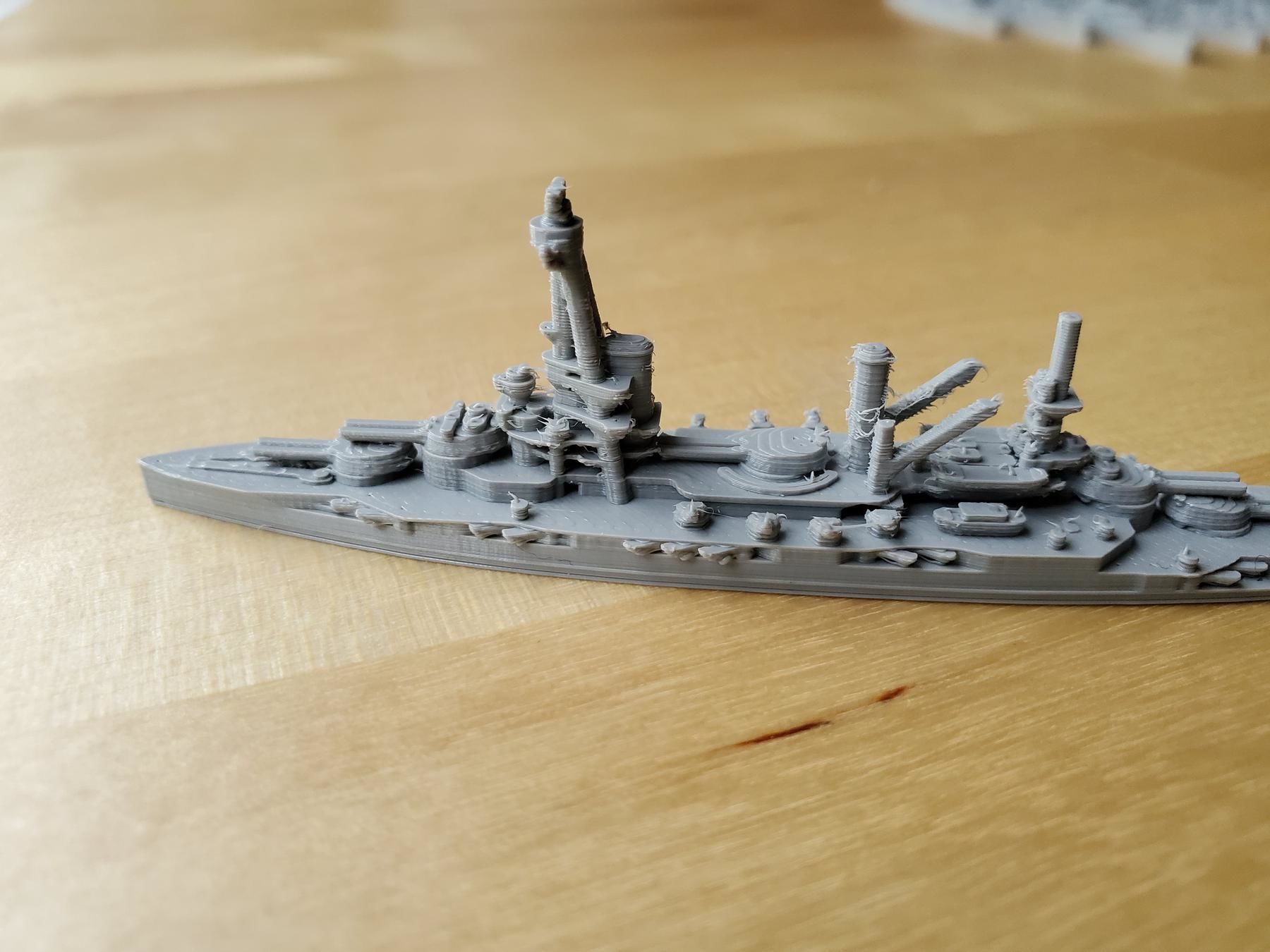 French Bretagne-Class Battleship 3D print model_11