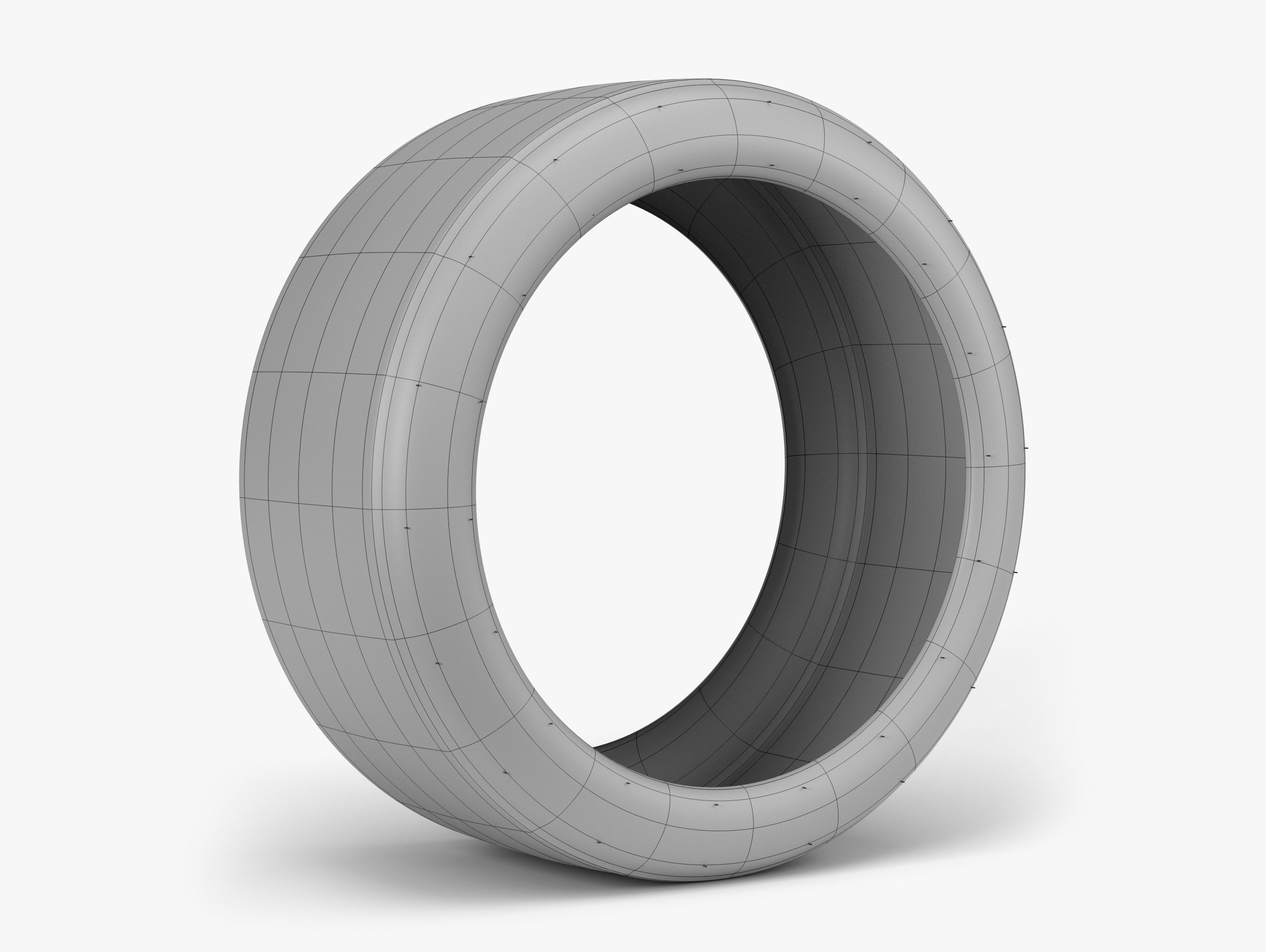 Michelin Race Slick Low-poly 3D model_8